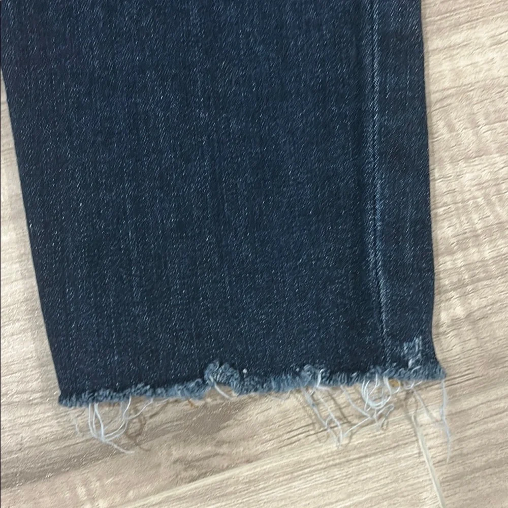 J. Crew Blue Ankle Cropped Jeans with Raw Hem - Picture 7 of 7